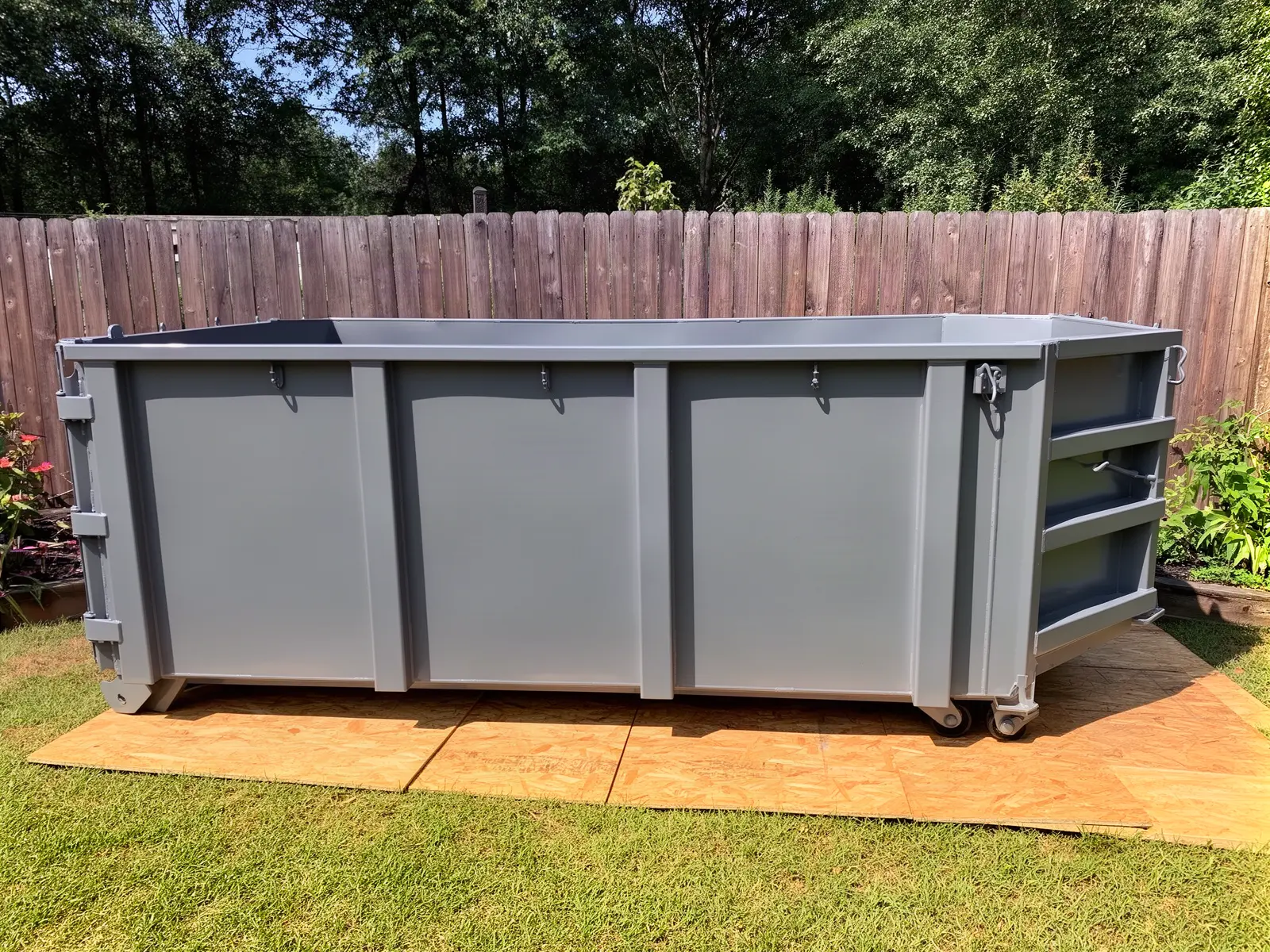 Roll-off dumpster from Shirley & Tracy Dumpster Rental in Baton Rouge, LA